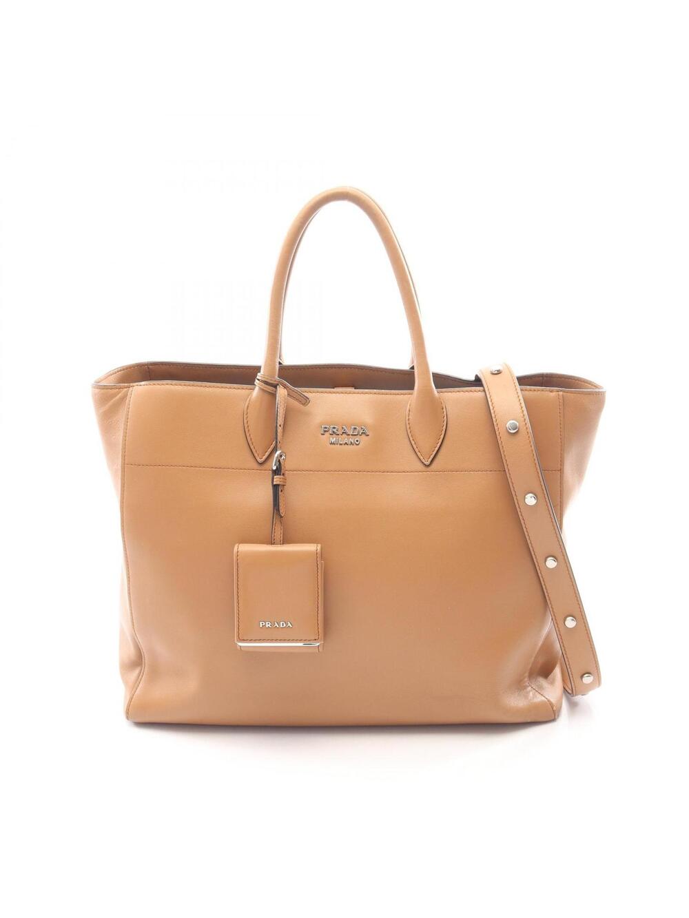 Prada Ctiy Calf Logo Shoulder Tote #361424P67B